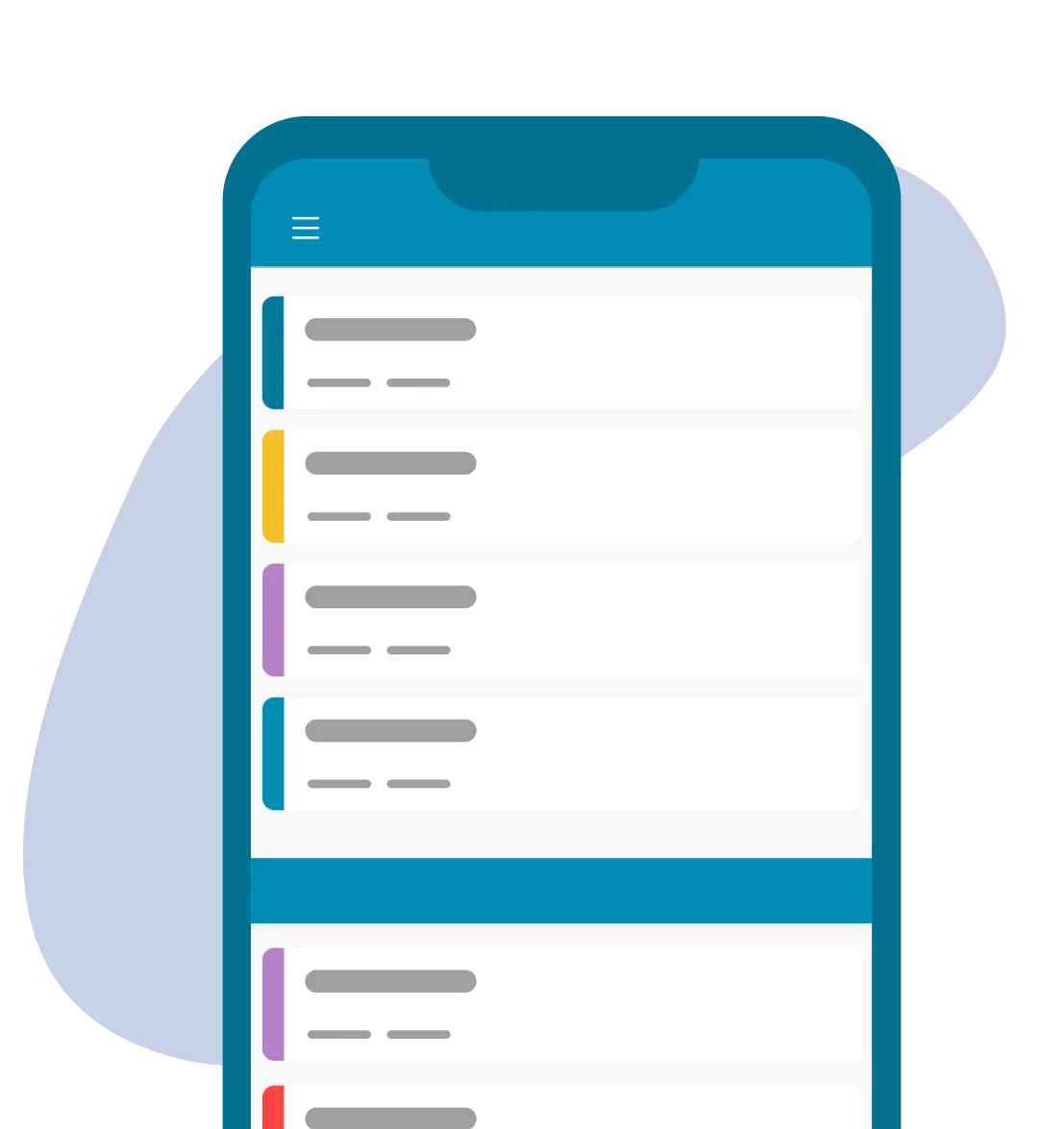 ChurchDesk-appen på en smarttelefon