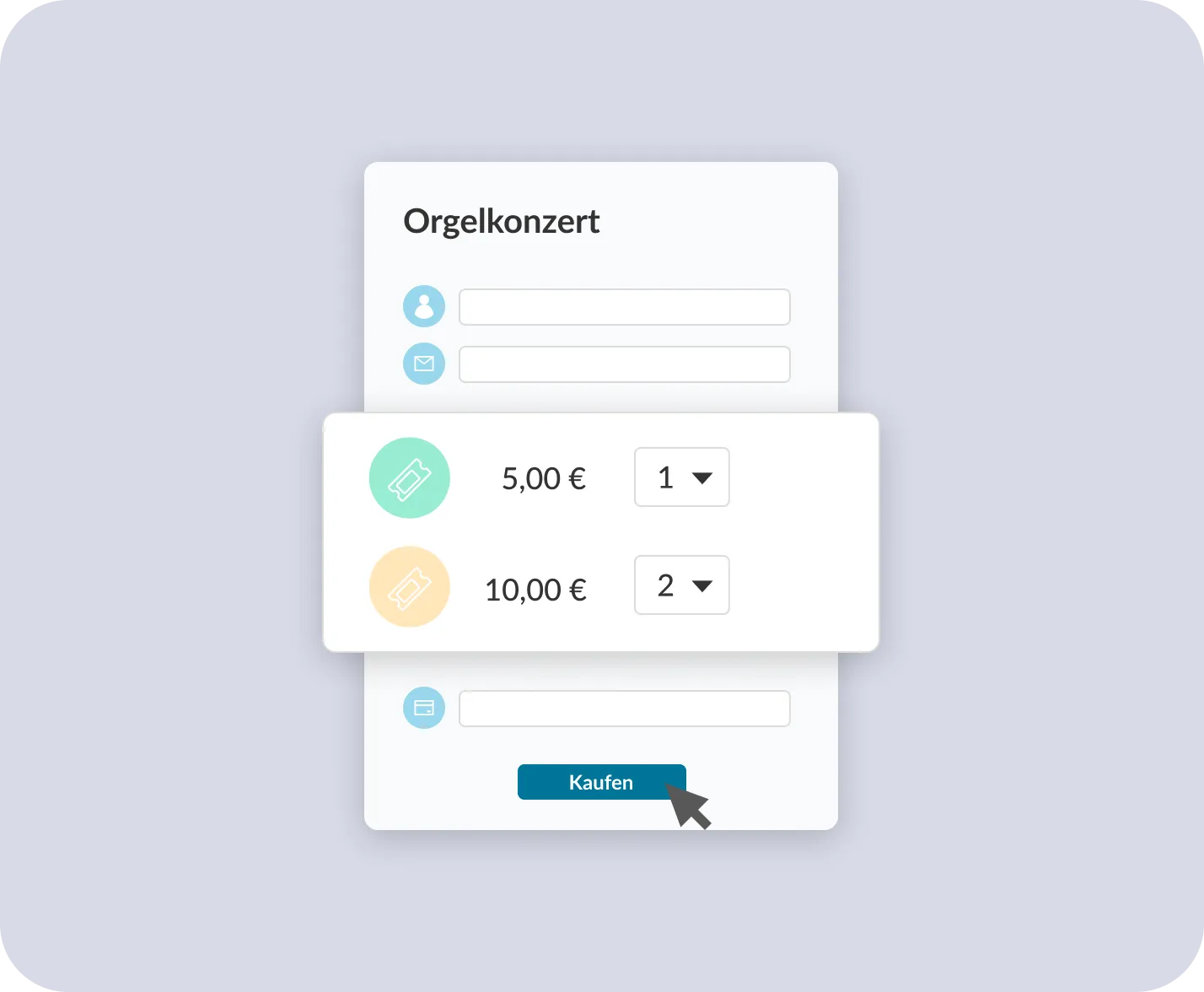 Anmeldeformular mit direkter Zahlung und automatischem Ticketversand in ChurchDesk