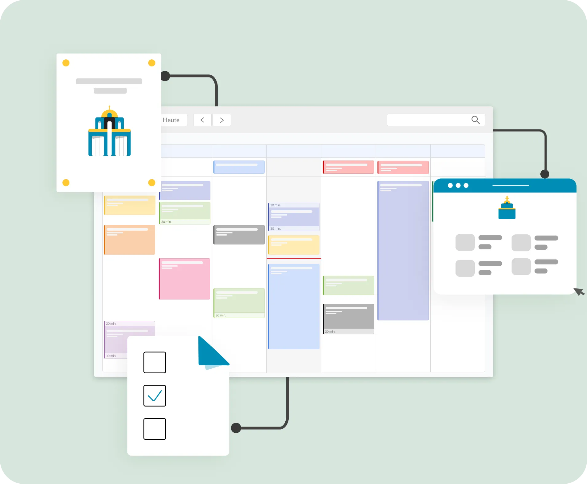 ChurchDesk Kalender mit Integration in andere Module