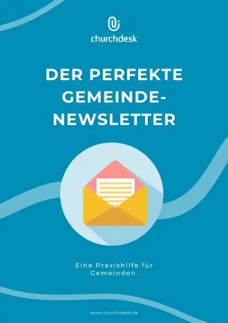 Titelseite des PDF-Guides „Der perfekte Gemeinde-Newsletter“