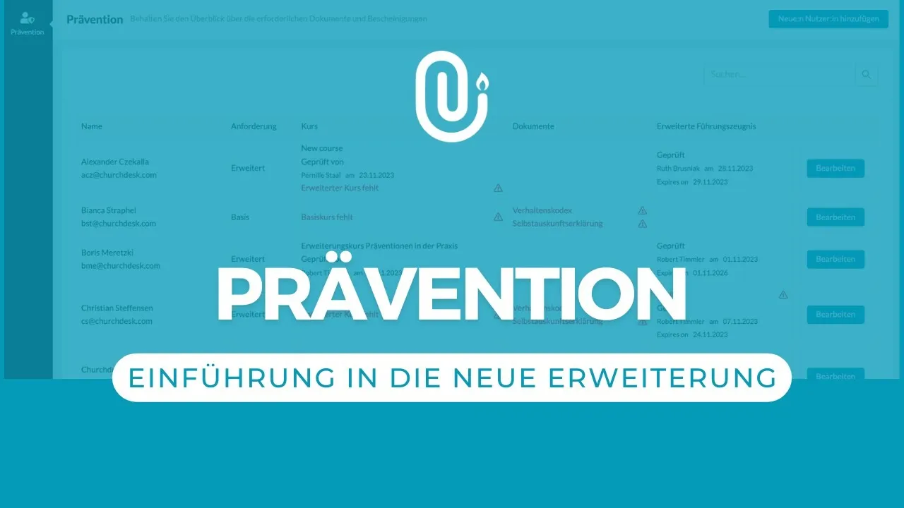Video: So funktioniert ChurchDesk Prävention mit Robert Timmler