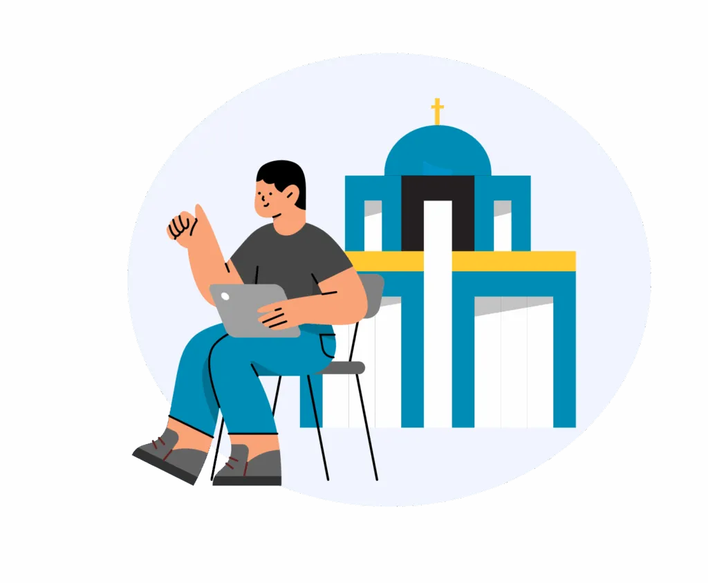 Illustrasjon: ChurchDesk følger en menighet i arbeidet med nettsiden